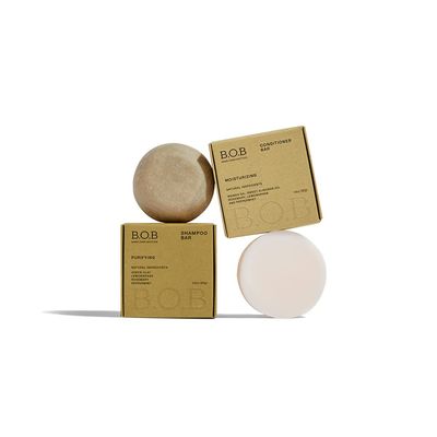 Oil Control Bundle | Purifying Shampoo Bar + Balanced Moisture Conditioner Bar | Solid Hair Care for Oily Hair | Vegan, Eco-Friendly | Plastic-Free