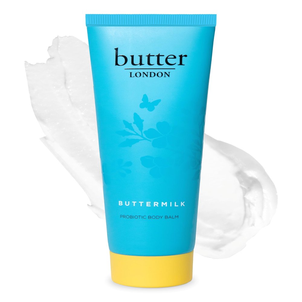 butter LONDON Probiotic Body Balm for Dry Skin - Non-Greasy Body Moisturizer for Sensitive & Normal Skin - Moisturizing Balm Enriched with Shea Butter & Sunflower Oil Hydrates & Repairs Skin