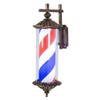 Barber Pole Light Outdoor Barber Shop LED Barbers Pole 76cm European Vintage Hair Salon Logo Waterproof Rotating Light Salon Shop Sign Outdoor Wall Light Barber Pole Sign Barber Pole Light view 2