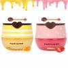 2 PCS Bee Lip Balm Lip Mask Honey Pot, Honey & Strawberry Lip Mask Propolis Moisturizing Lip Balm with Stick - Hydrating Prevention Dry and Cracked Lip Scrubs Exfoliato Lip Wrinkle Care view 1