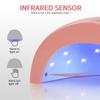 GAOY UV LED Nail Lamp, UV Light for Gel Polish, Professional Nail Dryer with Automatic Sensor, 3 Timers and Sensitive Mode, Pink view 4