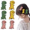 6 pcs Cartoon Dinosaur Hair Clips ,Cute Animal Pattern Barrettes for Girl Lady Hair Clip Headdress Hairstyle Decorate Supplies view 1