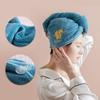 3 PCS Rapid Drying Towel, Microfiber Hair Towel Wrap, Coral Velvet Quick Dry Hair Turban, Super Absorbent Hair Wrap Turban, Soft Hair Wrap Towels for Women, Wet Hair, Curly, Longer, Thicker Hair view 4
