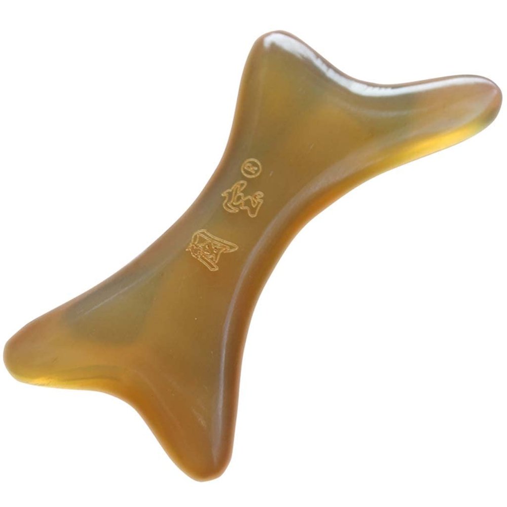 8cm Facial Massager, Spa Skincare Gua Sha Stone, Eye, Chin, Neck and Body Muscle Relaxation and Relief, Anti-Wrinkle and Anti-Aging Facial Sculptor