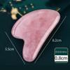 8.2cm Gua Sha Facial Tool,Natural Pink Crystal Face and Gua Sha Set, Face for Eye Puffiness Treatment, Skin Tightening, Rejuvenation Face & Neck view 2