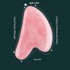 8.2cm Gua Sha Facial Tool, Natural Pink Crystal Scraping Boarduniversal Facial Beauty Gua Sha Board for Spa, Scraping Massage Tool for Face, Eyes, Neck, Body view 3