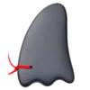 Triangle Wave Scraper | Bian Stone Gua Sha Massage Tool | Traditional Anti-Aging Scraper | Shoulder and Neck | for Silky Smooth and Beautiful Skin view 1