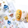 Dedyel Cute Nail Stickers 5D Embossed Cartoon Bear Nail Stickers Kawaii Animal Self-Adhesive Nail Decals for Women Girls Kids Nail Art Decoration view 4