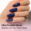 Nailboo Dip Powder for Nails, Ocean Blue  Deep Navy Blue Nail Dipping Powder, Custom Made with Highly Pigmented Ultra-Fine Formula, No UV Light Needed, DIY Nails at Home for Beginners or Pros, 0.5 oz view 2
