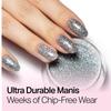 Nailboo Dip Powder for Nails, Gala Gal  Silver Glitter Nail Dipping Powder, Custom Made with Highly Pigmented Ultra-Fine Formula, No UV Light Needed, DIY Nails at Home for Beginners or Pros, 0.5 oz view 2