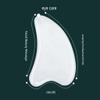8.2cm Gua Sha Facial Tool, Natural White Crystal Scraper Spa Universal Facial Beauty Gua Sha Pad, Face, Eye, Neck, Body Gua Sha Massage Tool view 4