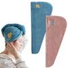 2 PCS Rapid Drying Towel, Microfiber Hair Towel Wrap, Coral Velvet Quick Dry Hair Turban, Super Absorbent Hair Wrap Turban, Soft Hair Wrap Towels for Women, Wet Hair, Curly, Longer, Thicker Hair view 1
