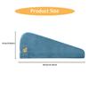 2 PCS Rapid Drying Towel, Microfiber Hair Towel Wrap, Coral Velvet Quick Dry Hair Turban, Super Absorbent Hair Wrap Turban, Soft Hair Wrap Towels for Women, Wet Hair, Curly, Longer, Thicker Hair view 2
