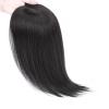100% Human Hair Topper Toupee, 120% Density Natural Top Hair Pieces Silk Base Clip in Crown Toppers, Straight Wiglets Hairpieces for Bests Gift for Ladies (Size : 12lnch) view 1
