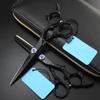 Professional Hair Cutting Shears, 6inch Professional Japan 440c steel Black Dragon handle hair scissors cutting barber tools haircut thinning shears hairdresser scissors (Color : Set with bag) view 2
