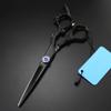 Professional Hair Cutting Shears, 6inch Professional Japan 440c steel Black Dragon handle hair scissors cutting barber tools haircut thinning shears hairdresser scissors (Color : Set with bag) view 4