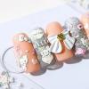 Dedyel Cute Nail Stickers 5D Embossed Cartoon Cat Nail Stickers Kawaii Animal Self-Adhesive Nail Decals for Women Girls Kids Nail Art Decoration view 4