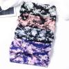 Acenail Wide Headbands 4 Pack (Tie Dye B, Leopard, Floral Workout Head Bands, Cotton Hair Scarfs) for Women and Girls - Knotted Turban, Boho, Yoga, Sweatbands Hair Accessories view 2