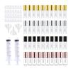 40 Packs 1.2 mL Pretty Empty Lip Gloss Tubes Containers, Clear Mini Refillable Lip Balm Bottles with Rubber Inserts and 2 Packs 20ml Syringes 4pcs Funnels for Lip Samples Travel DIY Makeup (4 Colors) view 1