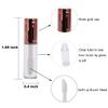 40 Packs 1.2 mL Pretty Empty Lip Gloss Tubes Containers, Clear Mini Refillable Lip Balm Bottles with Rubber Inserts and 2 Packs 20ml Syringes 4pcs Funnels for Lip Samples Travel DIY Makeup (4 Colors) view 2