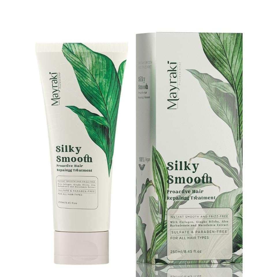Mayraki Professional Leave-in Conditioner - Silky Smooth Protein Treatment for Dry, Frizzy & Damaged Hair, 250ml/8.45 fl. oz.