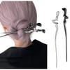 2PCS Hair Stick Abstract Minimalist Irregular Hair Sticks for Buns Punk Metal Hair Chopsticks Chinese Hairpin Hair Accessories for Women view 1