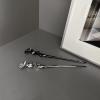 2PCS Hair Stick Abstract Minimalist Irregular Hair Sticks for Buns Punk Metal Hair Chopsticks Chinese Hairpin Hair Accessories for Women view 3