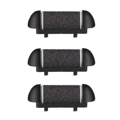 3 Pack Same Rough Replacement Roller Heads for Electric Callus Remover, Foot File Pedicure Tools for Feet Callus Shaver Pedicure Kit for Cracked Heels and Dead Skin (Regular Coarse)