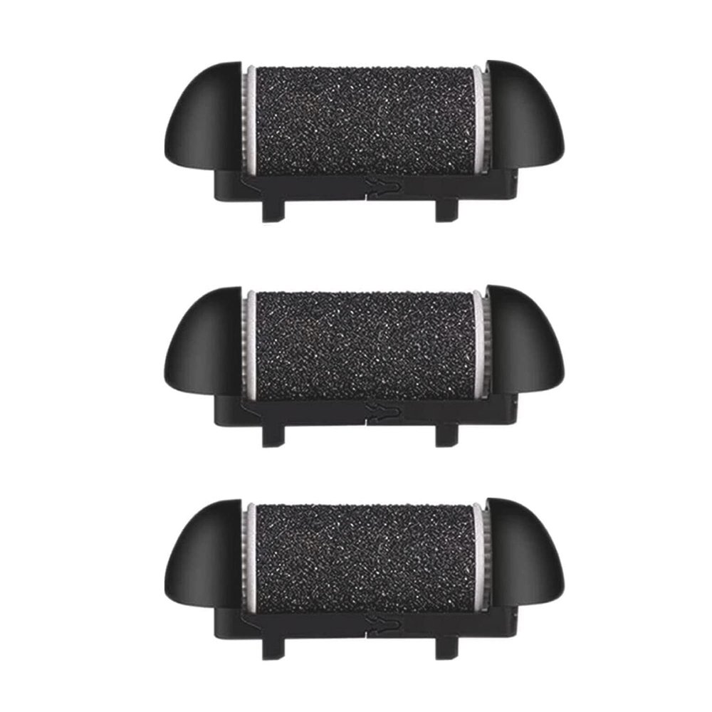 3 Pack Same Rough Replacement Roller Heads for Electric Callus Remover, Foot File Pedicure Tools for Feet Callus Shaver Pedicure Kit for Cracked Heels and Dead Skin (Regular Coarse)