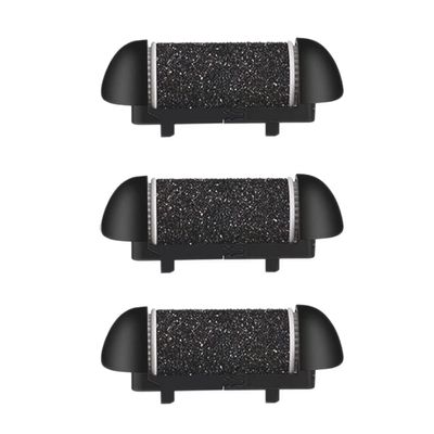 3 Pack Same Rough Replacement Coarse Roller Heads for Electric Callus Remover, Foot File Pedicure Tools for Feet Callus Shaver Pedicure Kit for Cracked Heels and Dead Skin (Extra Coarse)