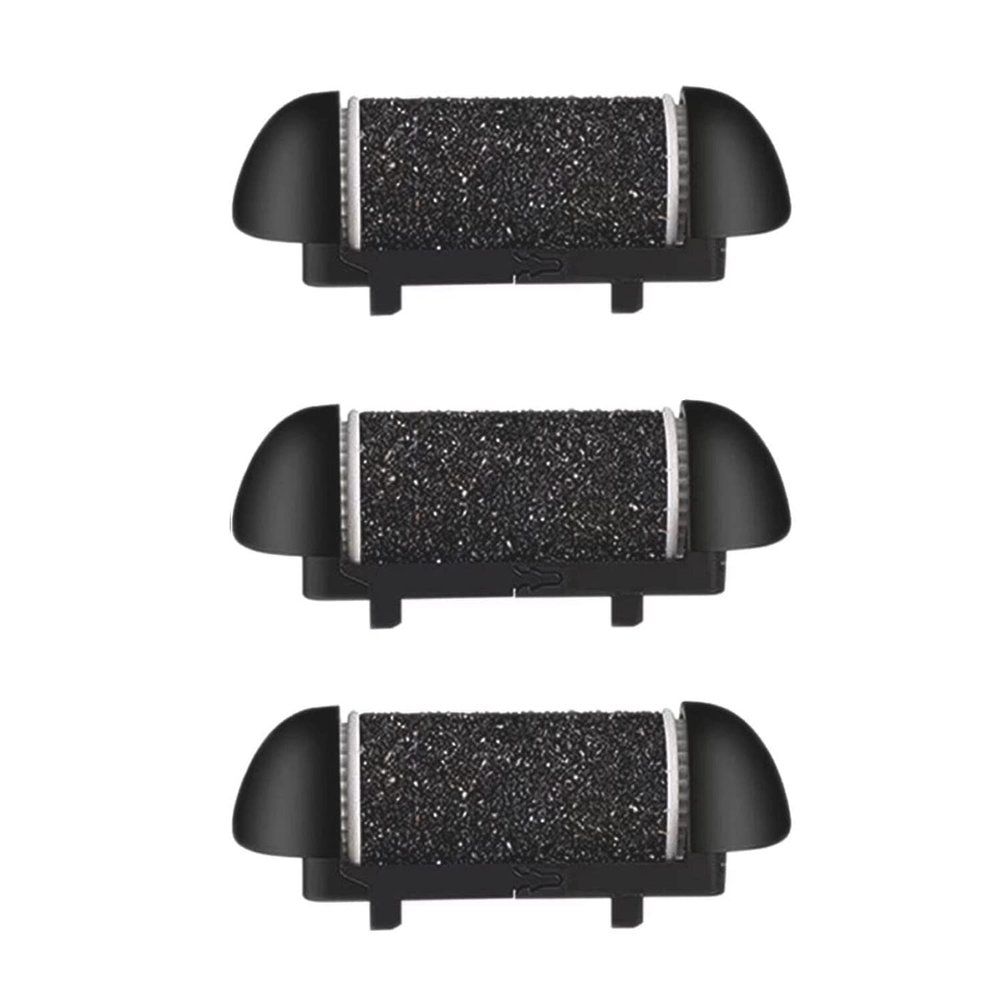 3 Pack Same Rough Replacement Coarse Roller Heads for Electric Callus Remover, Foot File Pedicure Tools for Feet Callus Shaver Pedicure Kit for Cracked Heels and Dead Skin (Extra Coarse)