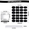 100 Set Plastic Jars Makeup Travel Makeup Container with Lids Small Storage Containers for Creams Toiletries Chalkboard Label Stickers Marker(1 oz,White) view 2