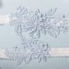 JWICOS Bride Wedding Lace Garters Stretch Flower Garter Set Bridal Garters Costume for Women and Girls (Sky Blue) view 3