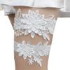 JWICOS Bride Wedding Lace Garters Stretch Flower Garter Set Bridal Garters Costume for Women and Girls (Navy Blue) view 1