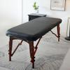ARTABLE Massage Table Protection Cover Universal Fabric Fitted PU Vinyl Leather Bed Sheet Tables 28-32" Wide Fits Round&Square Corner Tables 1 Count (Black, 30 x 70 Inch) view 2