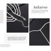 Aularso Crystal Layered Head Chain Rhinestone Head Jewelry Sparkly Fashion Headbands Chain for Women (Silver) view 4