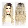 TOMYEUS Wigs Wigs for Women Costume Wig for Girls Sexy Blonde Wig with Dark Roots for Daily Party (Color : 01) view 2