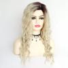 TOMYEUS Wigs Wigs for Women Costume Wig for Girls Sexy Blonde Wig with Dark Roots for Daily Party (Color : 01) view 4