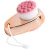 Beomeen Face Brush 2 in 1, Facial Cleansing Exfoliating Brush with Ultra Fine Soft Bristles for Pore Deep Cleansing Silicone Double Side Face Wash Scrub Brush for Skin Care, Gold view 1