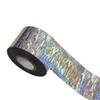 1 roll 100m Laser Nail Foil Silver Ripple Pattern Transfer Paper Wave Nail Art Stamping Foil Decals Decoration Fishing Lure DIY (100m JK3) view 1
