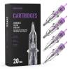 Wormhole Tattoo Cartridge Needles, 50pcs Mixed Sizes Disposable Tattoo Needles 5RL 7RL 9RL 5RS 7RS 9RS 15M1 21M1 15RM 21RM for Tattoo Pen Cartridge Machine (RL&RS&M1&RM) view 1