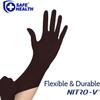 Safe Health NITRO-V Nitrile-Vinyl Synthetic Black Disposable Gloves, Latex Free, Powder Free, Case of 1000, Medium, Tattoo, Salon, Hair Studio, Food, Service, Housework view 2
