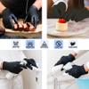 Safe Health NITRO-V Nitrile-Vinyl Synthetic Black Disposable Gloves, Latex Free, Powder Free, Case of 1000, Medium, Tattoo, Salon, Hair Studio, Food, Service, Housework view 3