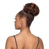 Janet Collection Human Hair Blend Bun Remy Illusion Scrunch Tendril (METAL GRAY) view 3