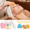 Nuenen 60 Pieces Facial Sponges with Container, Heart Shape Compressed Face Sponges Natural Cleaning Pads for Washing Face Cleaning Exfoliating Esthetician Makeup Removal(Multi Colors) view 2