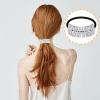 9 Pack Ponytail Hair Cuff Metal Rhinestone Decorative Fancy Ponytail Holder for Women Gold Elastic Glitter Hair Tie Wrap Cuff Tortoise Shell Ring Holder Mother's Day Gift(Elegant Style) view 4
