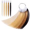 Noverlife 30PCS Pure Human Hair Color Swatches, Natural Hair Testing Rings for Salon Hairdressing Practice view 1