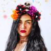 BESPORTBLE Halloween Decor Black Flower Skull Flower Headband Halloween Day of The Dead Floral Headband Gothic Skeleton Hair Accessory for Women and Girls Costumes view 2