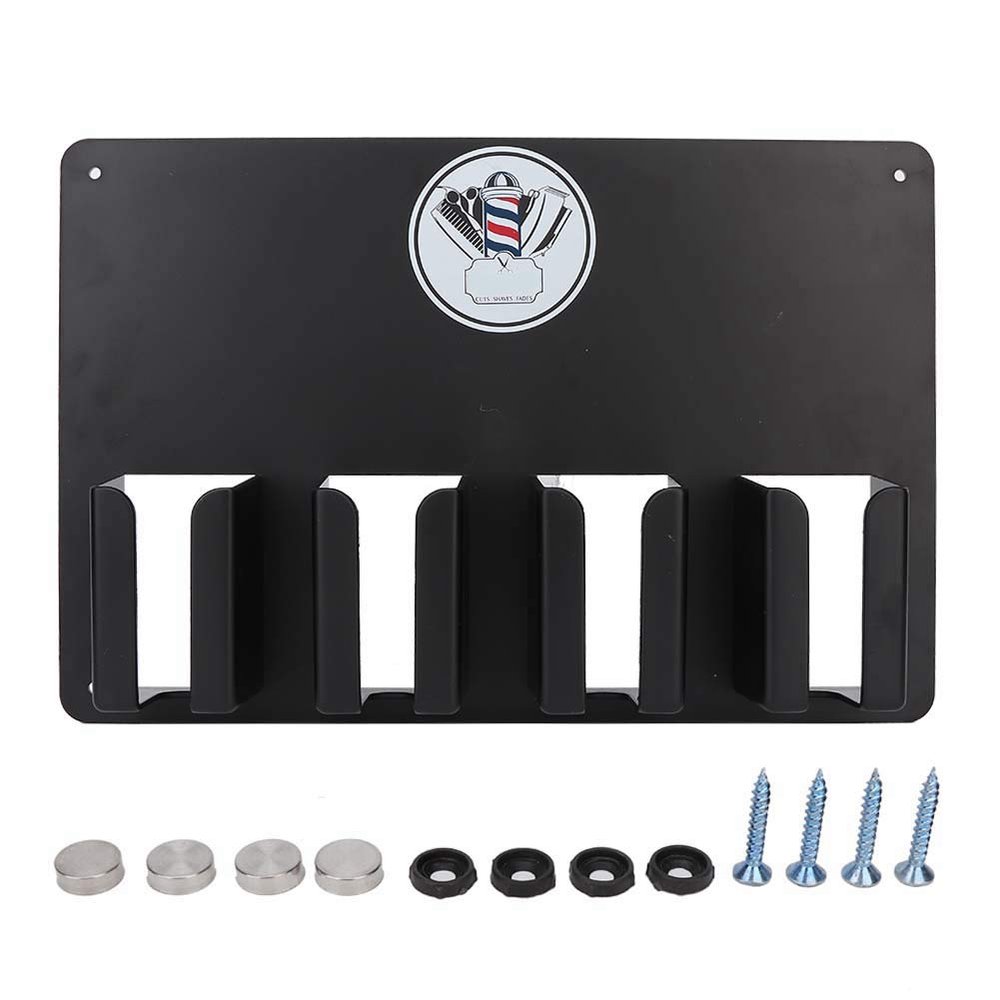 Hair Clipper Holder, Wall Mounted Rack Hair Clipper Stand Barber Clipper Holder Rack Storage Electric Hair Clipper Storage Rack Barber Clipper Organizer Salon Accessories Hair Trimmer Cutter Stand