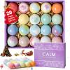 CalmNFiz 20PCS Bath Bombs for Women Presents Set Natural Wonderful Fizz Effect Bath Bomb with Shea Butter & Essential Oils, Bubble Bath Mothers Day Presents for Mom, Wife, Girlfriend view 1